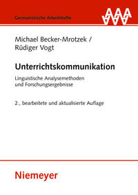Becker-Mrotzek, Michael; Vogt, Rüdiger: Unterrichtskommunikation
